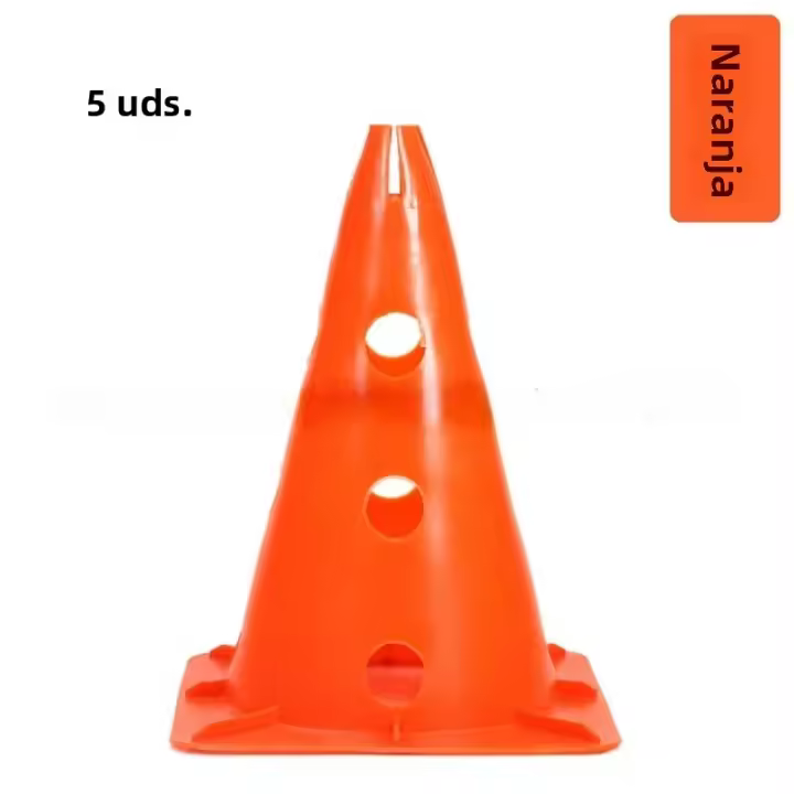 5PCS Conos De Entrenamiento De 30cm Para Fútbol Baloncesto Y Deportes Marcadores De Actividades Al Aire Libre Material PP - 1