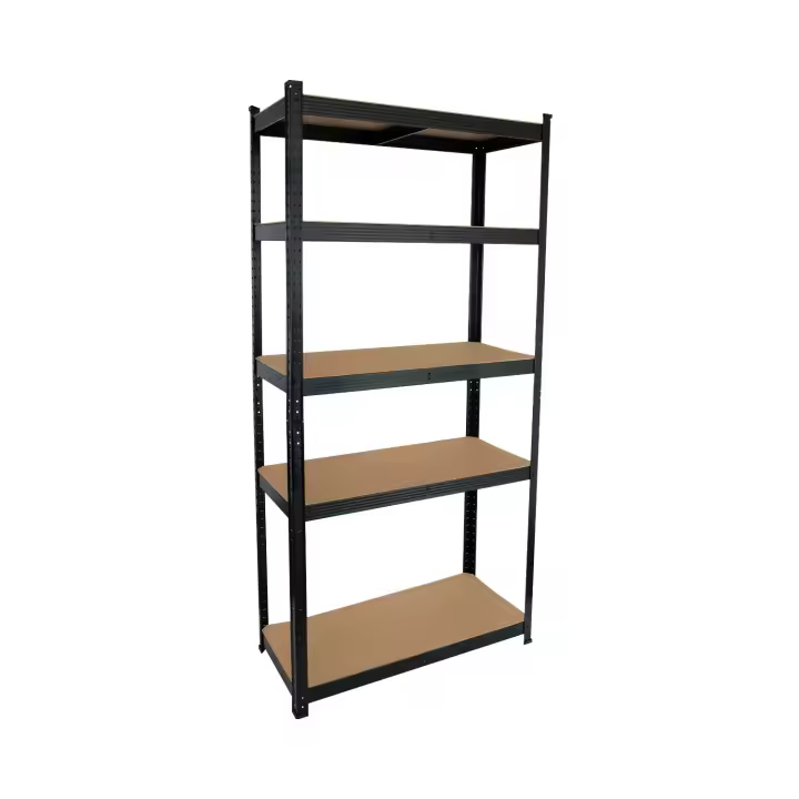 THINIA HOME - Estantería Modular Almacenaje, Acero y MDF Antihumedad, Hogar, Trastero, Garajes y Talleres, 5 Baldas Ajustables, Carga Máxima 875Kg, 90x40x180cm (largo x ancho x alto) - 1