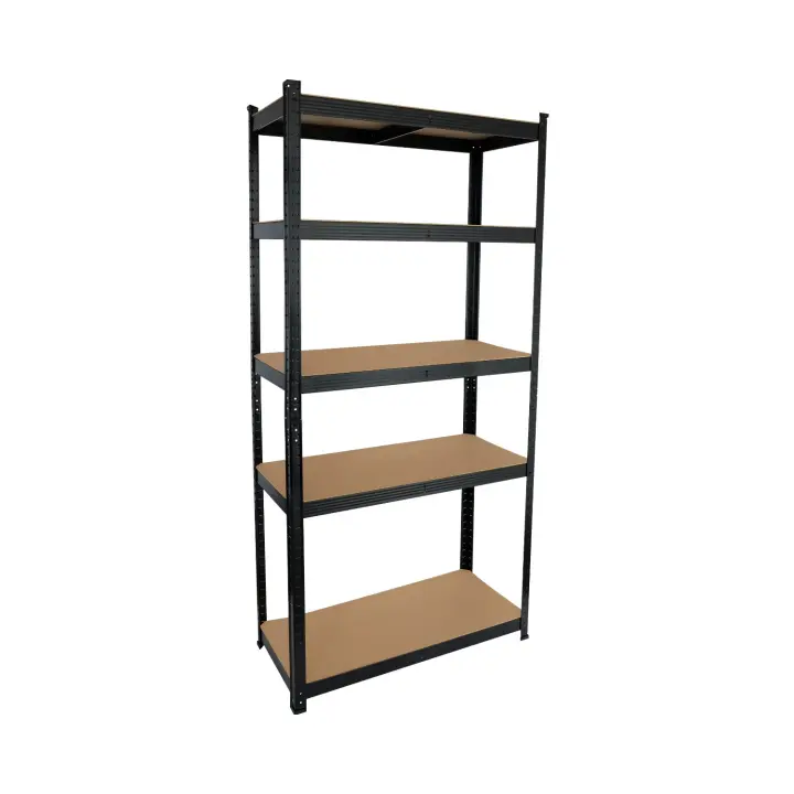 THINIA HOME - Estantería Modular Almacenaje, Acero y MDF Antihumedad, Hogar, Trastero, Garajes y Talleres, 5 Baldas Ajustables, Carga Máxima 875Kg, 90x40x180cm (largo x ancho x alto) - 1