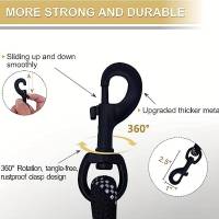 Correa De Perro 6 Pies Larga Con Doble Manija Reflector Y Padded Para Control Seguridad Entrenamiento Resistente Y Segura Para Todas Las Estaciones - details 6