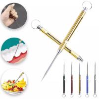 Herramienta Portátil De Acero De Titanio Ajustable Con Llavero Punzón De Agujero Para Shisha Y Toallitas De Papel Con Palillo De Dientes Y Fruta - details 2