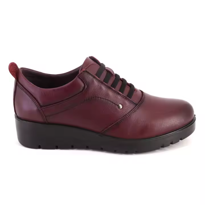THE HAPPY MONK CARMINA9 Zapatos de mujer burdeos PIEL 623 - 1