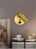 Lámpara De Pared Moderna Con Carga USB Y Luz De Lectura Plegable Rotación De 350 Grados Para Dormitorio Estudio Hotel - details 8