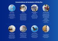 Vileda | Tendedero Extensible Infinity Flex | Alas laterales y varillas gruesas extensibles | Montaje súper fácil y rápido | Hasta 30 metros de longitud de tendido. - details 2