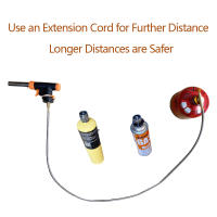 Adaptador De Caseta Al Hilo Para Camping Conversor De Bayonet Extensión De Cable De Estufa Al Tanque De Gas Metal Negro Y Orange - details 3