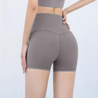 Shorts De Yoga Para Mujer Cintura Alta Levantamiento De Glúteos Ajuste Slim Fitness Running Transpirables 3 Puntos - details 11