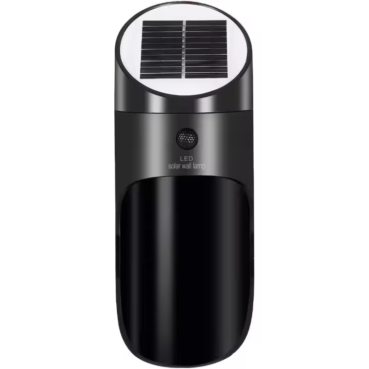 Lámpara Solar para Exteriores con Sensor de Movimiento - Negro - 1