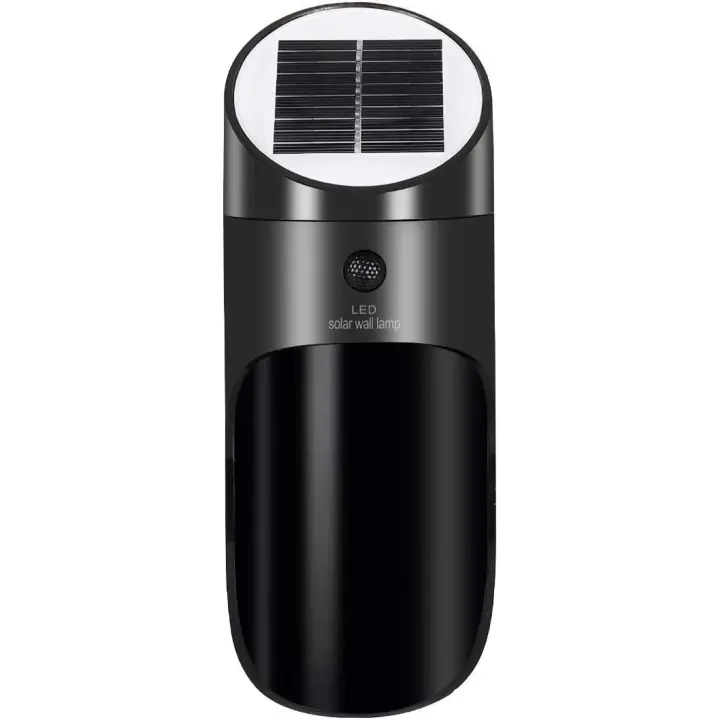 Lámpara Solar para Exterior with Sensor de Movimiento - Negro - 1