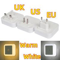Lámpara Nocturna Mini Con Sensor De Luz Para Niños Y Adultos Para Dormitorio Y Sala De Estar 110-240V Enchufe EU US UK Incluye Batería Luz LED Controlada Por Movimiento - details 5