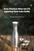 Botella De Sake De Titanio Tiartisan 450ml Estilo Japonés Portátil Para Camping Y Exteriores Copa De Vino Drinkware - details 0