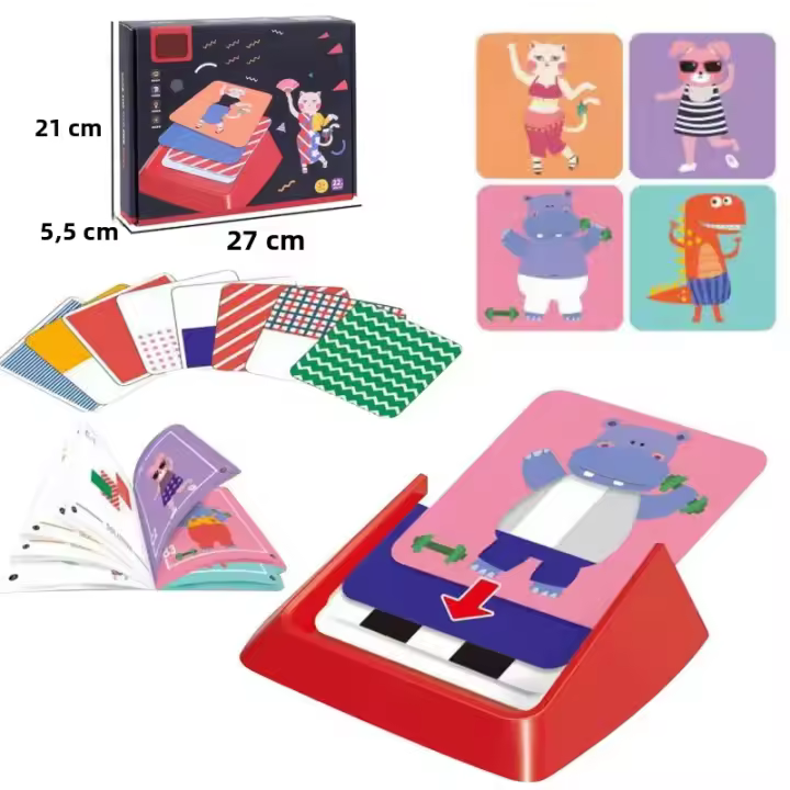 Juego De Tablero Educativo Montessori Para Niños Juguete De Aprendizaje Sensorial De Coloración Y Vestimenta Juguete Educativo Para El Desarrollo Del Pensamiento Lógico - 1