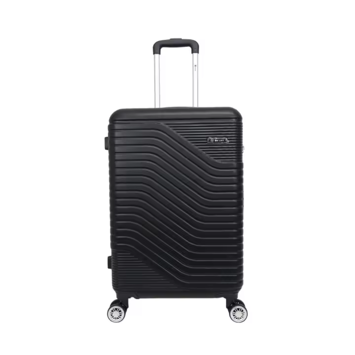 Maleta Barata Mediana Benzi BZ5747  65 x 40 x 25 cm y 3,2 kg. Maletas de Viaje  Rígida. Equipaje  con 4 Ruedas dobles giratorias 360º y Cerradura de Combinación (Color Negro) - 1