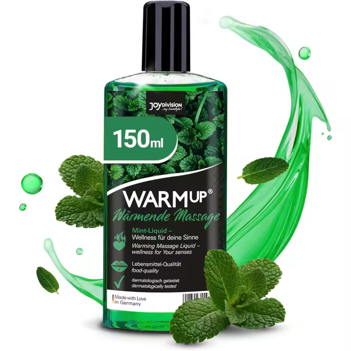 JOYDIVISION ACEITE DE MASAJE EFECTO CALOR WARM UP SABOR MENTA 150ML - 1