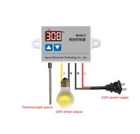 Termostato Digital W3013 Con Termocoplante K Para Control De Temperatura Alta Potencia 2200W Longitud 1M Voltaje AC110V 220V Para Equipamiento De Chasis - details 5