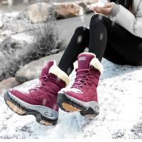 Botas De Invierno Para Mujer Con Peluche Y Plataforma Impermeables Cómodas Para Caminar En Nieve Botas De Tobillo Con Cierre De Lazo - details 6