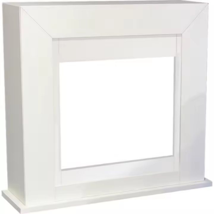 Xaralyn Adra Marco De Madera Mdf De Estilo Moderno Para Chimenea Eléctrica Blanco - 1