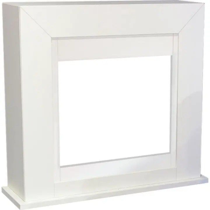 Xaralyn Adra Marco De Madera Mdf De Estilo Moderno Para Chimenea Eléctrica Blanco - 1
