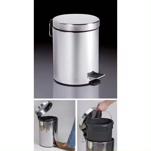Cubo con pedal METALTX inoxidable 20 l. 29x45 cm. 298324 - 1