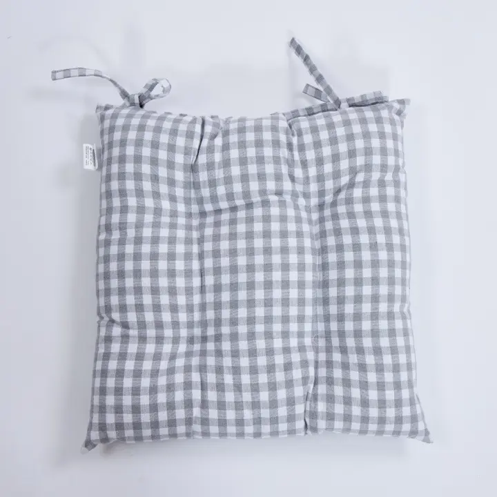 10XDIEZ Tapeta silla cotton cuadro vichy  - Práctica y fácil de colocar, ideal para aportar estilo y comodidad - 1