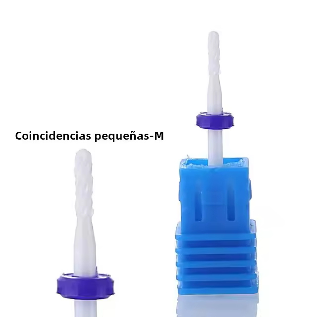 1PCS Cerámica Broca De Uñas Para Máquina Eléctrica De Manicura Y Pedicura Accesorios De Herramientas De Corte Con Rosca De 3/32" - 1