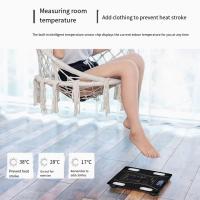 Báscula De Cuerpo Con LED Digital Inteligente Sincronizada Con La Energía De La Batería Escala Electrónica De Salud Familiar De Vidrio Reforzado Cuadrada Máxima Capacidad De 200KG - details 8