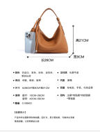 Bolso De Hombro Para Mujer De Cuero Genuino Diseñador Lujo Cowhide Nueva 2025 Bolso Cruzado De Underarm Bolso Baguette Zipper Versátil - details 10