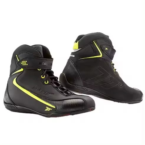 BOTA SD-BC6 URBAN UNISEX NEGRA/AMARILLO FLUOR  Raíz MENSUAL OUTLET MOTOSOTORE MARCAS Botas moto Urban SEVENTY DEGREES - 1