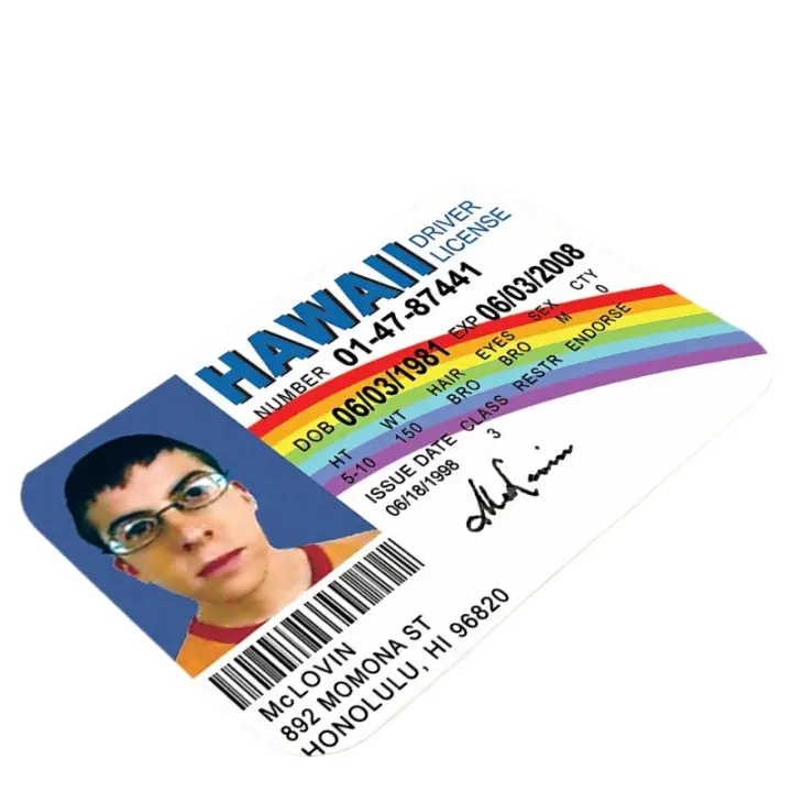 Alfombra Antideslizante Super Absorbente Para Entrada De Hogar Alfombrilla De Puerta Con Diseño De Licencia De Conducir McLovin Para Baño Cocina Exterior - 1