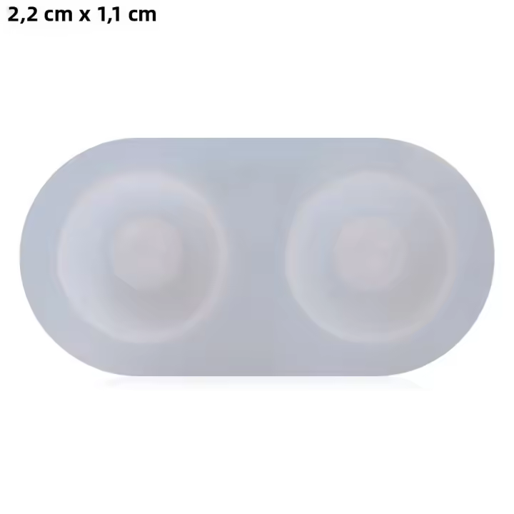 Molde De Silicona Para Ojos De Muñecas Tamaño Variado Medio Círculo Herramientas Para Manualidades Y Creación De Juguetes Accesorios DIY - 1