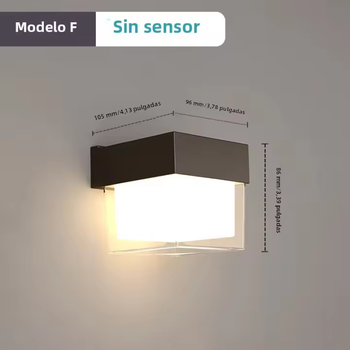 Lámpara De Pared LED Con Sensor De Movimiento Exterior 16W Luz Automática Para Porche Balcón Jardín Spot Luz De Decoración - 1