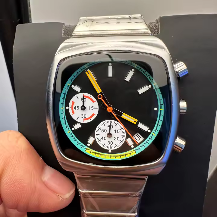 Reloj De Cuarzo Para Hombre Nueva 2024 Diseño Bauhaus Super Luminiscente Reloj De Pareja Resistente Al Choque Y Al Agua Con Manos Luminiscentes - 1