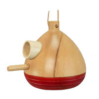 Alimentador de colibrí de madera para exteriores, alimentador de colibrí de fácil llenado para amantes de los pájaros, regalo para amigos y familiares - details 5