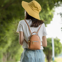 Mochila De Moda Para Mujer Mini Soft Touch Multifuncional Pequeña Bolso De Hombro Para Dama Niña Color Negro - details 10