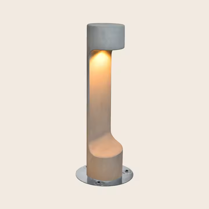 Ledkia Baliza Exterior LED Regulable 6W Cemento Nexul 65 cm Gris Piedra - 1