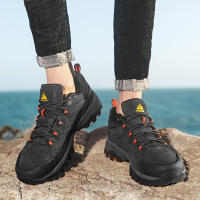 Zapatos De Senderismo Para Hombres HIKEUP De Cuero Suela De Goma Antideslizante Transpirables Malla Superior Tamaño 40-45 Color Negro Verde Caqui Gris - details 12