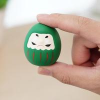 Muñeca Daruma De Cerámica Japonesa 1/6pcs Encanto De Suerte Adorno De Fortuna Ornamento De Paisaje Decoración Para El Hogar Accesorios Miniatura Regalos - details 19