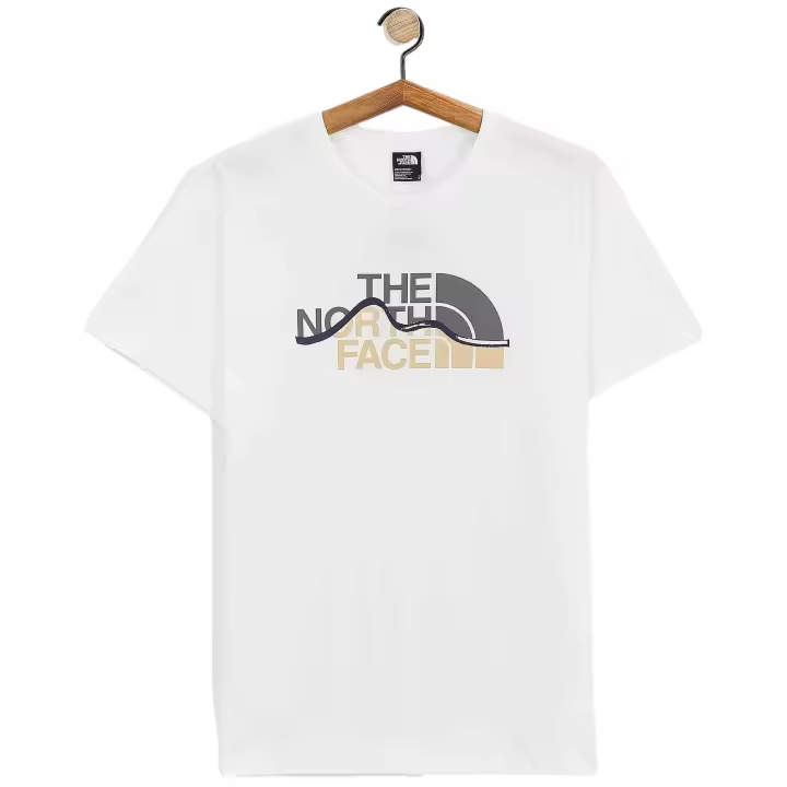 Camiseta de Manga Corta The North Face Mountain Line para hombre en color blanco - 1