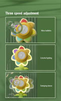 Máquina De Burbujas Automatica Con Luz Y Sonido En Forma De Girasol Juguete Para Hacer Burbujas Seguro Para Niñas Y Niños Juegos Al Aire Libre - details 4