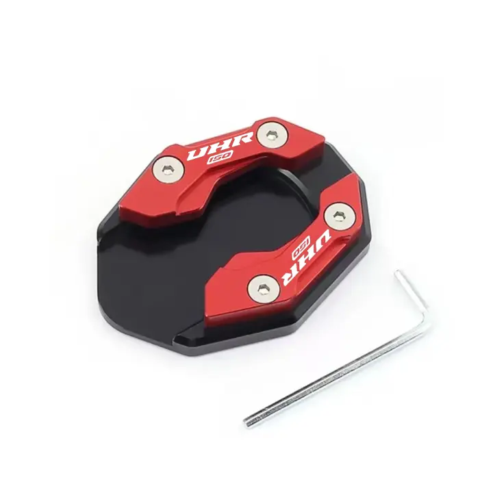 Placa De Soporte Para Moto CNC De Alta Calidad Enlarger De Punta Lateral Extensión De Pie De Estacionamiento Para HAOJUE UHR150 UHR125 - 1