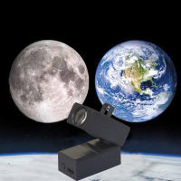 Lámpara De Noche Proyectora De Luna Y Planetas Recargable Iluminación Estelar Para Decoración De Habitación Infantil Luz LED Atmosférica - details 1