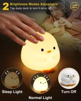 Luz de noche de patito, luz de noche de silicona suave regulable para guardería,luz de noche recargable con control táctil para - details 0