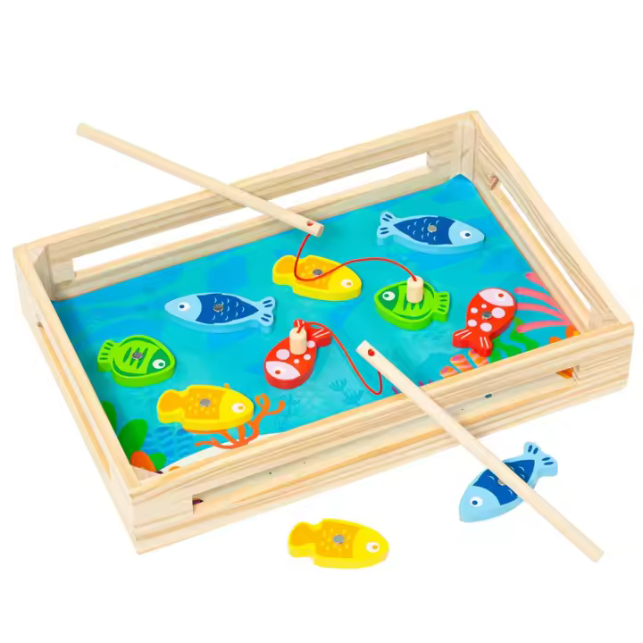 Juego De Pesca de madera. 22x22x8.50cm (Molto 23276) - 1