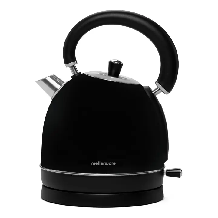 Mellerware - Hervidor de agua eléctrico tetera Spring! Kettle Black 2200W 1.8L, 100ºC Temperatura, Inteligente, Apagado Automático, electrodomésticos de cocina, eléctrica,  calentador rápido, protección seguridad - 1