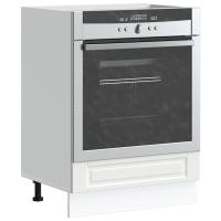 vidaXL Mueble de horno Porto madera reconstituida en color Negro/Marrón roble/Gris hormigón y más | almacenamiento funcional diseño moderno para baño dormitorio sala - details 3