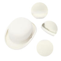 Sombrero Derby De Lana Negra 100% Para Hombres Y Mujeres Lining De Satén Estilo Formal Fedoras Para Fiestas Y Complementos De Magia Talla Ajustable - details 12