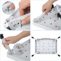 ARISE SHOP-Taburete plegable de metal con escalera portátil de 1 escalón, taburete plegable antideslizante con plataforma de goma antideslizante, taburetes de capacidad de 330 libras para adultos, niños, cocina, inodoro, baño, campamento, oficina, - details 6