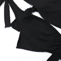 Vestido Lace Transparente De Verano Para Mujer Maxi Playa Sin Mangas Halter Sin Espalda Bodycon Streetwear Polyester Spandex - details 7