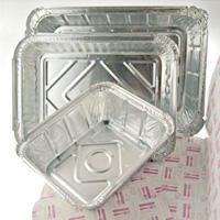 Envase rectangular de aluminio con tapa de cartón para alimentos - 475cc/590cc/890cc - 100 unidades - details 2