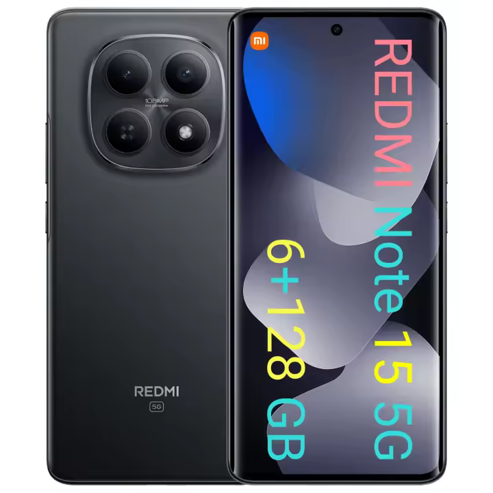 Xiaomi Redmi Note 15 5G Smartphone 6+128GB - Cámara 108 MP,AMOLED 6.7",Snapdragon 6 Gen 3,batería 5520 mAh,IP65,carga 45 W - 1