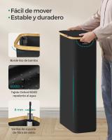 Cesto de Ropa Sucia con Tapa 65L, Plegable, Forro de Malla Extraíble, Tejido Oxford, Asas de Bambú, 42x22.5x70.5 cm - details 19